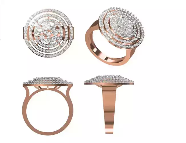 Women Engagement Wedding Ring STL JCD Details