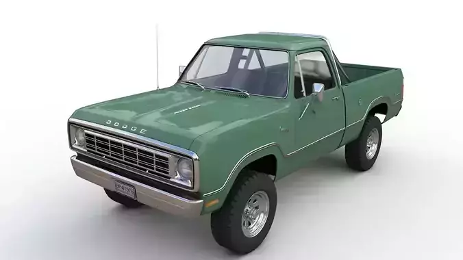 専用Dodge City Productions +８枚 Dodge Power Wagon Single Cab 1976 3D model | CGTrader