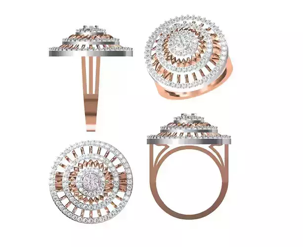 Women Engagement Wedding Ring STL JCD Details