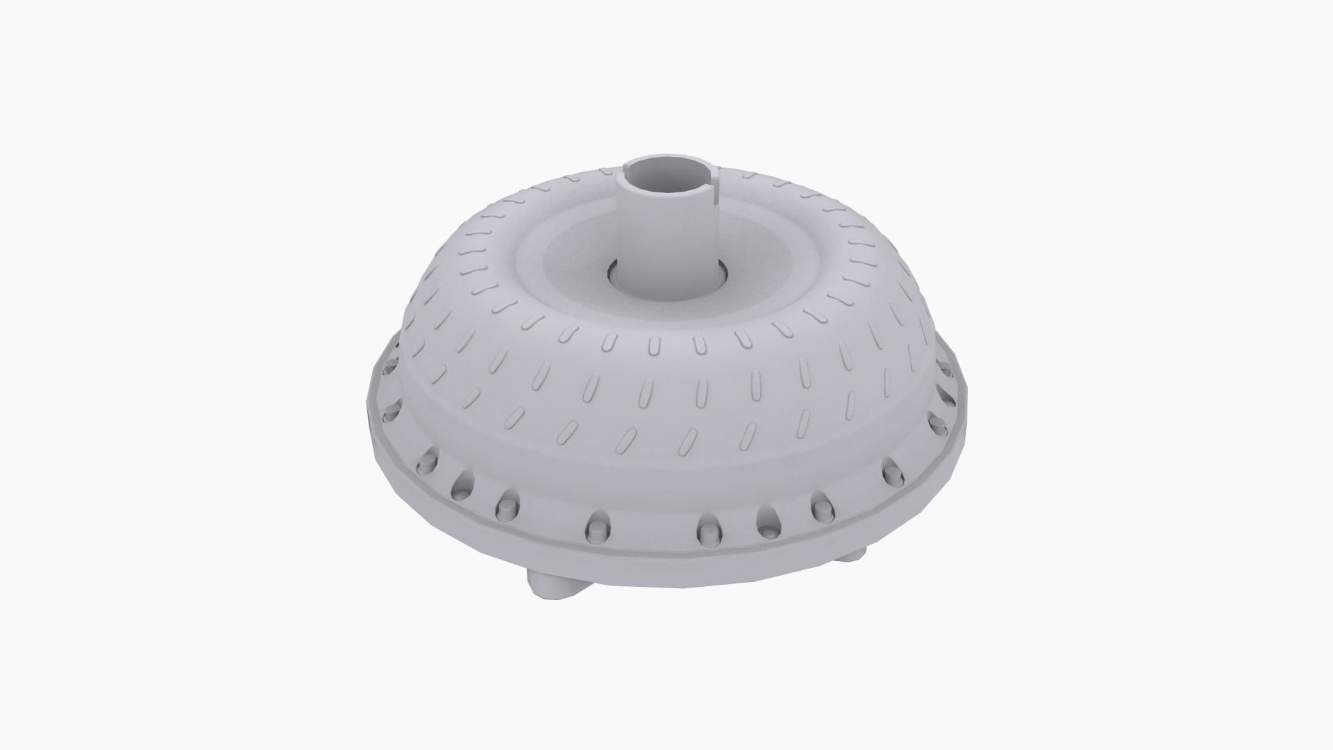 Bolt Together Torque Converter Low-poly 3D model_6