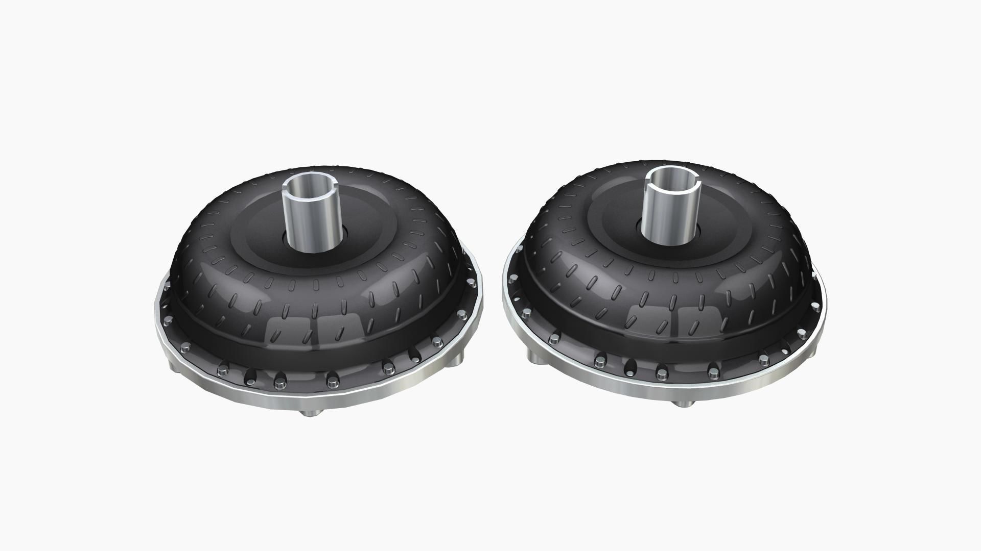 Bolt Together Torque Converter Low-poly 3D model_5