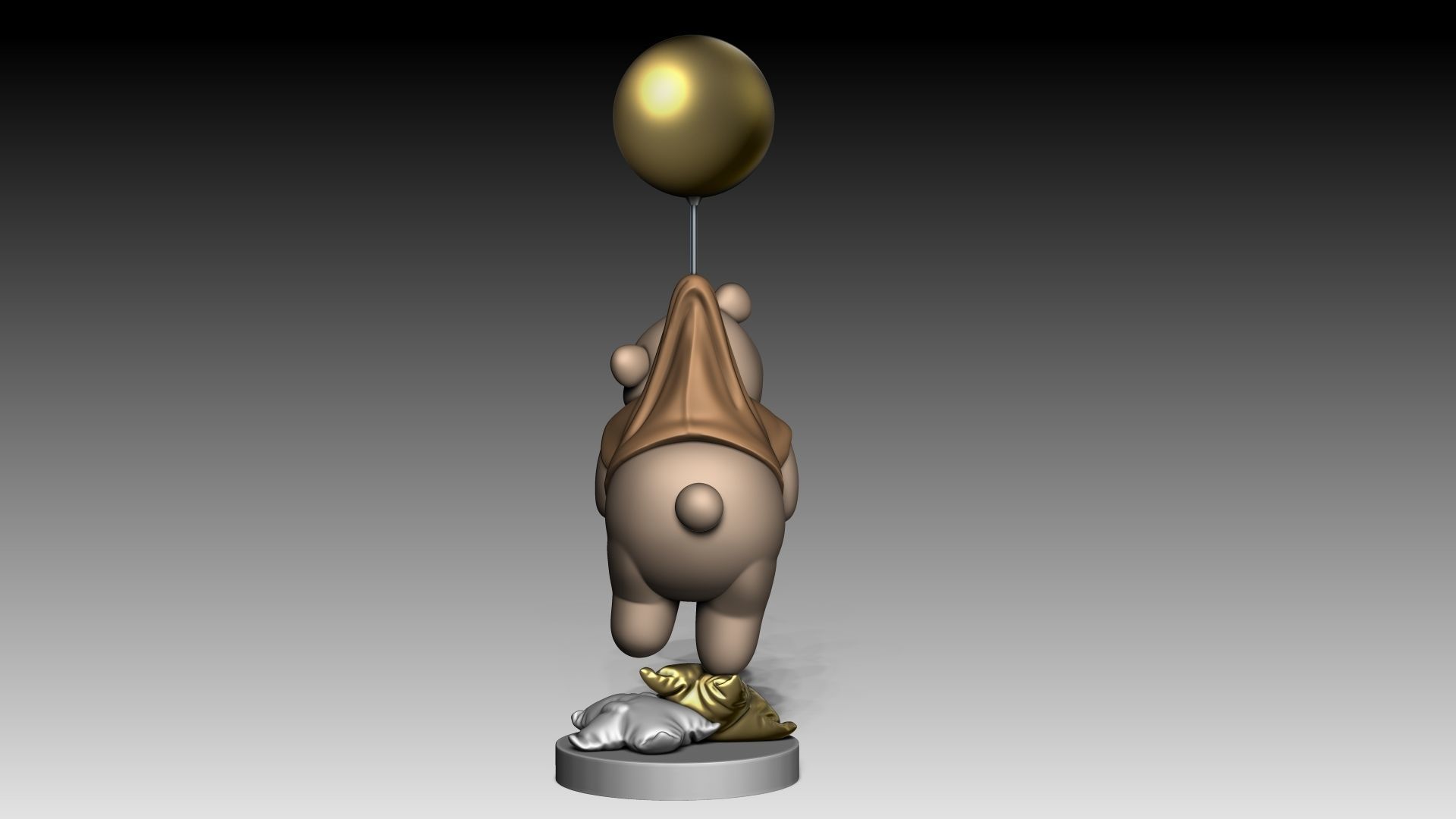 Cute Teddy Bear  3D print model_4