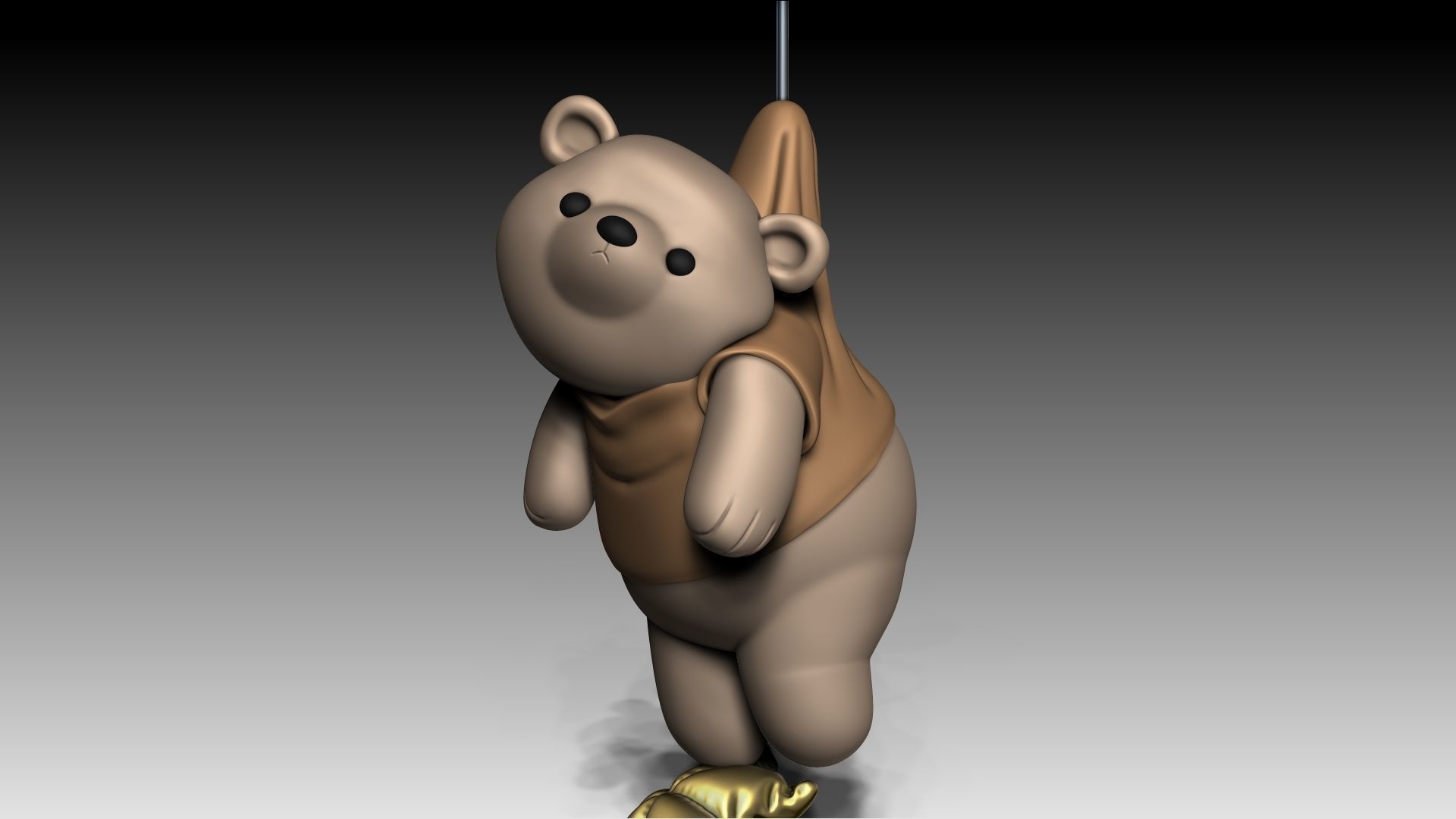 Cute Teddy Bear  3D print model_6