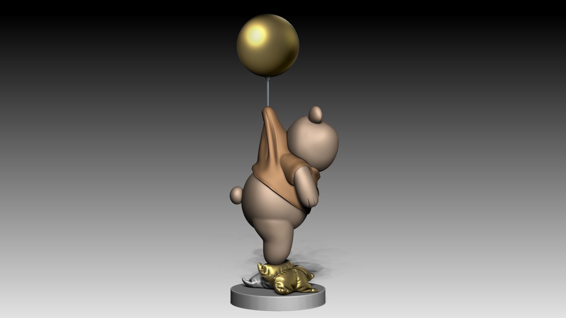 Cute Teddy Bear  3D print model_3