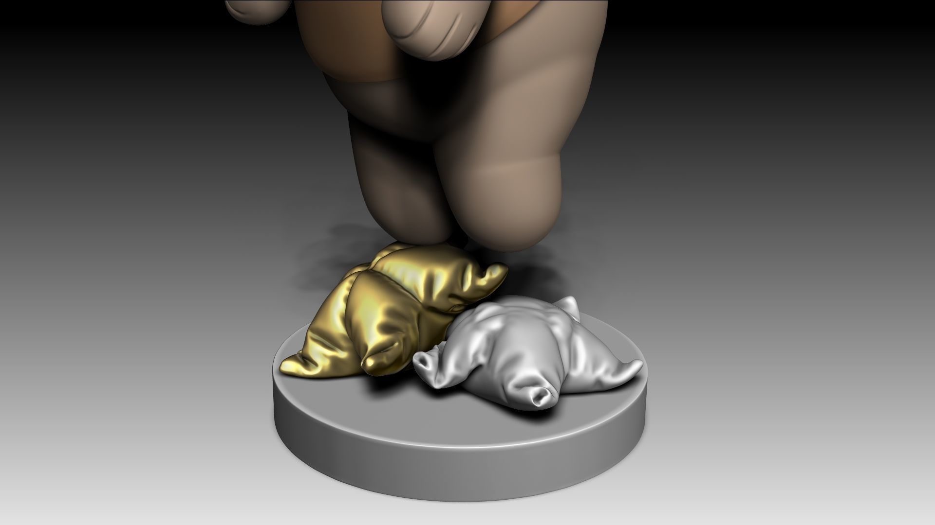 Cute Teddy Bear  3D print model_7