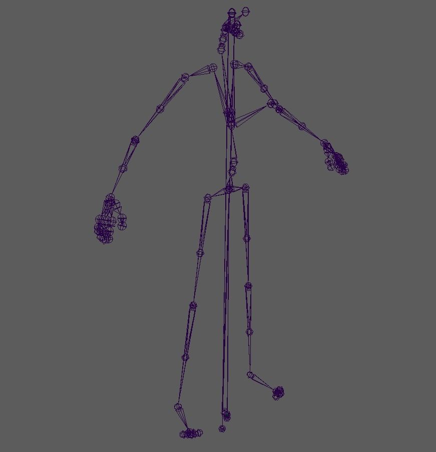 Glory - Female Rigged 3d Character  Low-poly 3D model_25