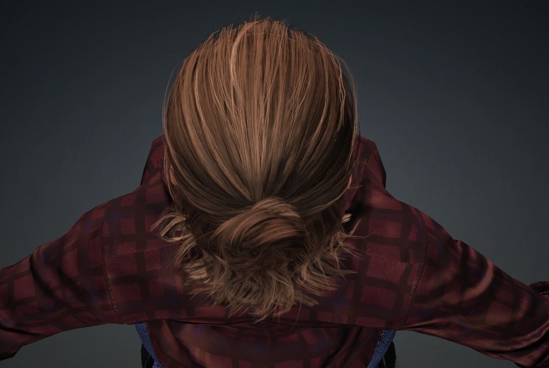 Glory - Female Rigged 3d Character  Low-poly 3D model_7