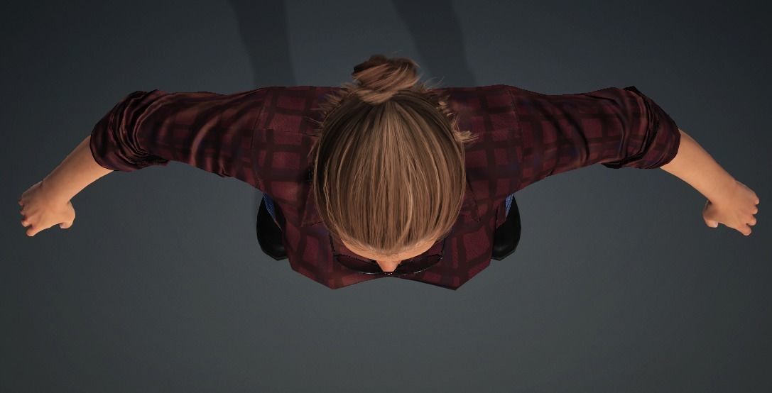 Glory - Female Rigged 3d Character  Low-poly 3D model_8