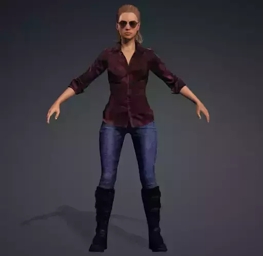 Glory - Female Rigged 3d Character 