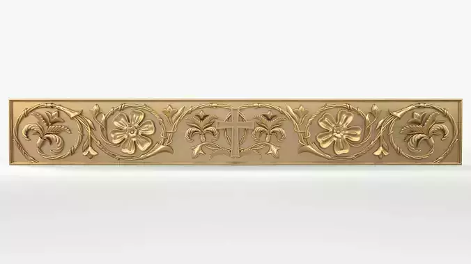 Armenian Ornament G-014 3D STL model for cnc fabrication