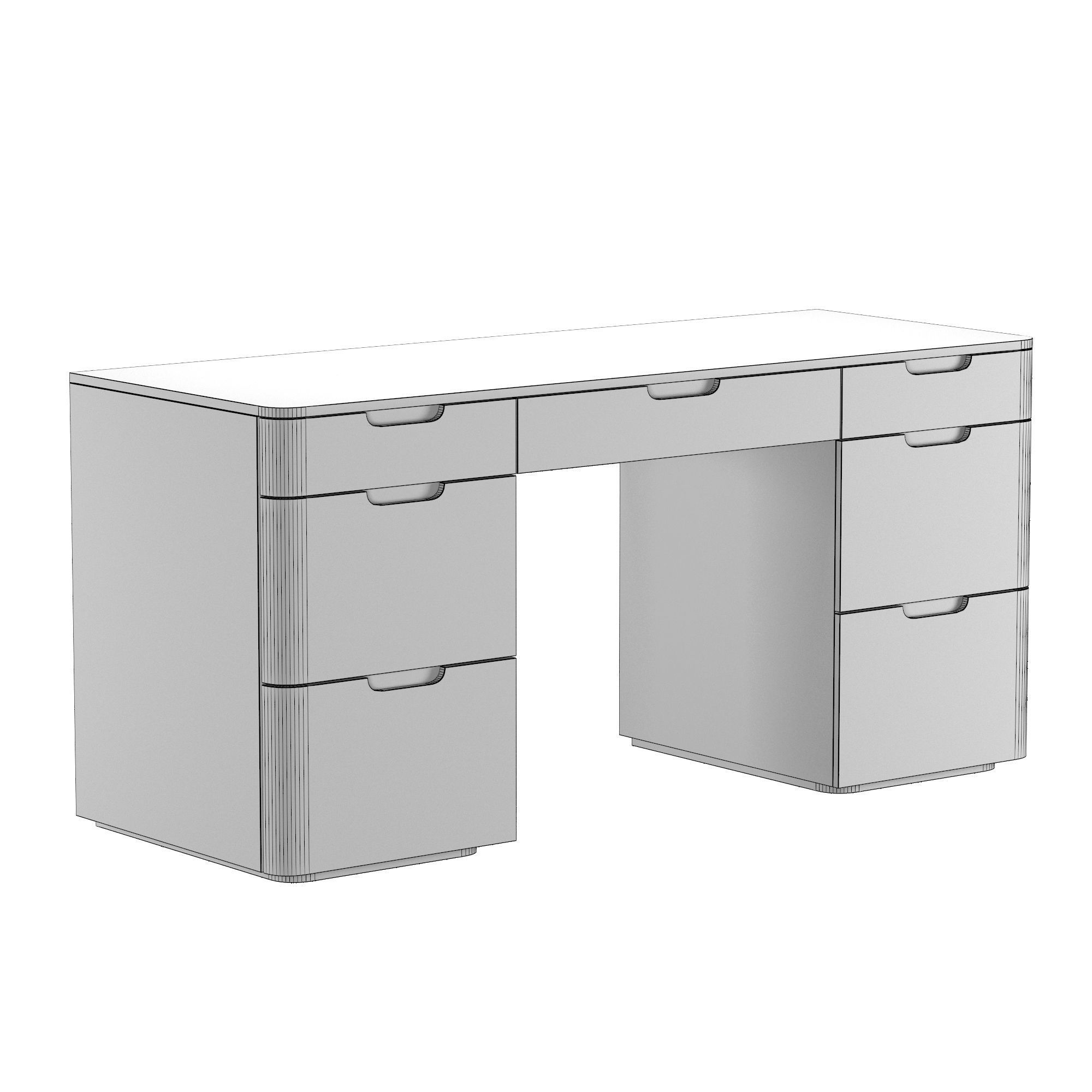 MADERO STORAGE DESK 3D model_4