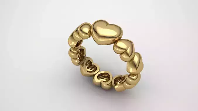 hearts party ring 3D model