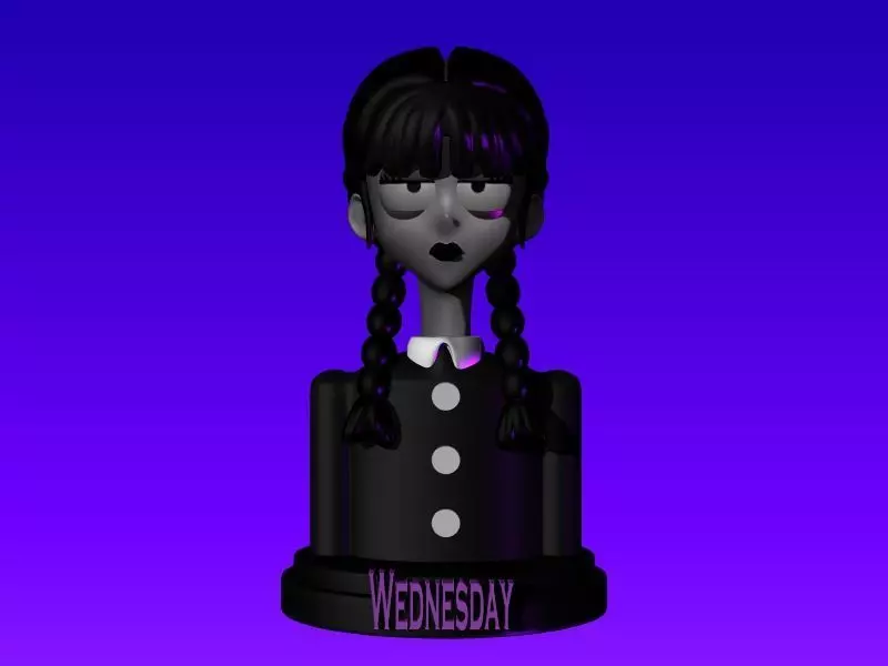 MERLINA WEDNESDAY SERIE TIM BURTON NETFLIX 3D print model