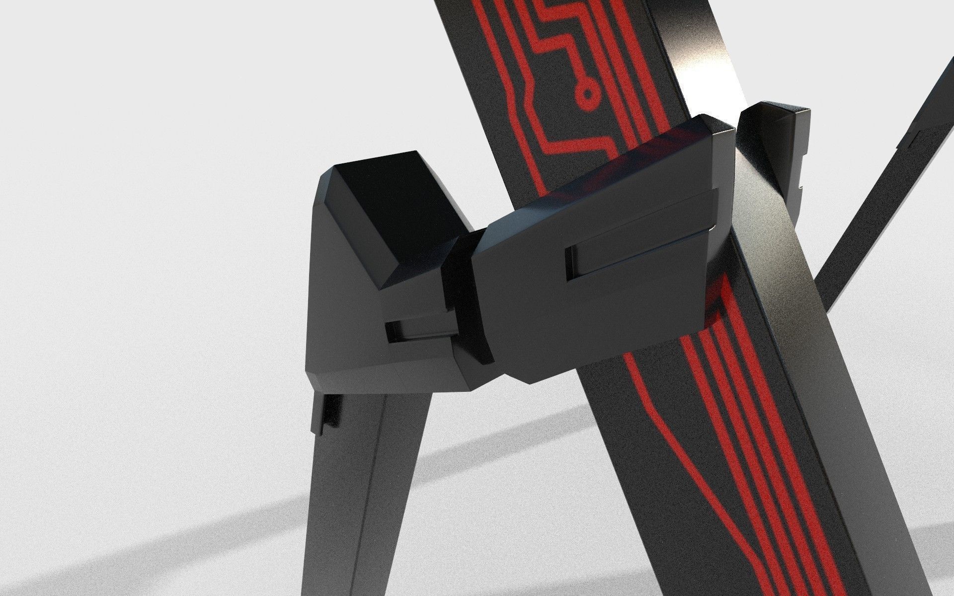 Gaming table 3D model_9