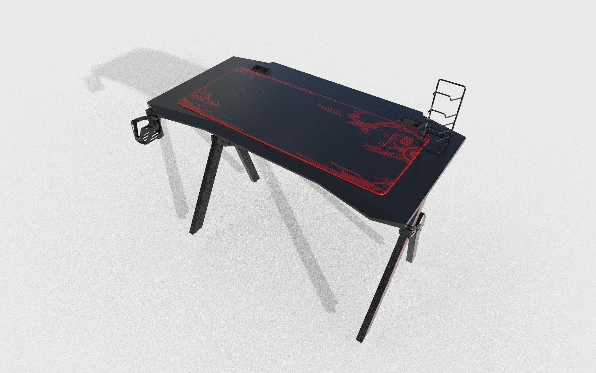 Gaming table 3D model_5