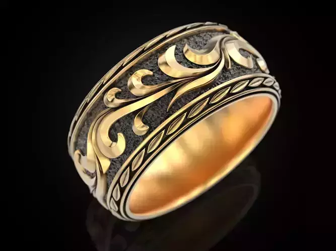 Beautiful wedding ring 3D print model