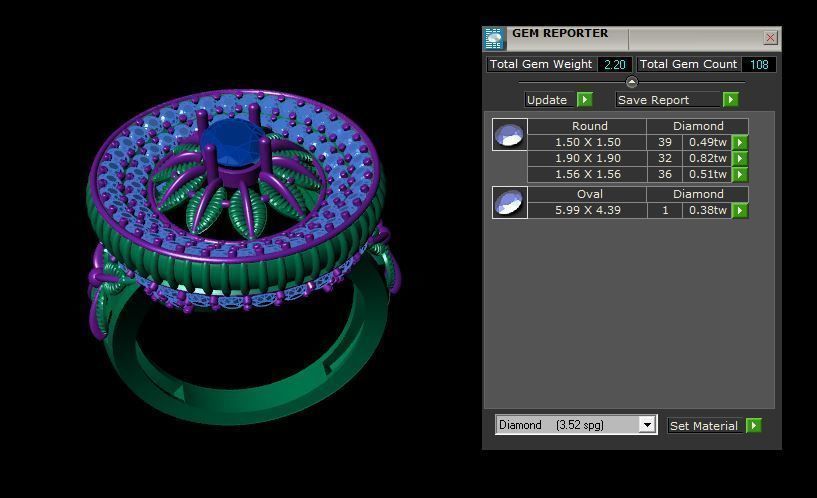 Rings 3D print model_3