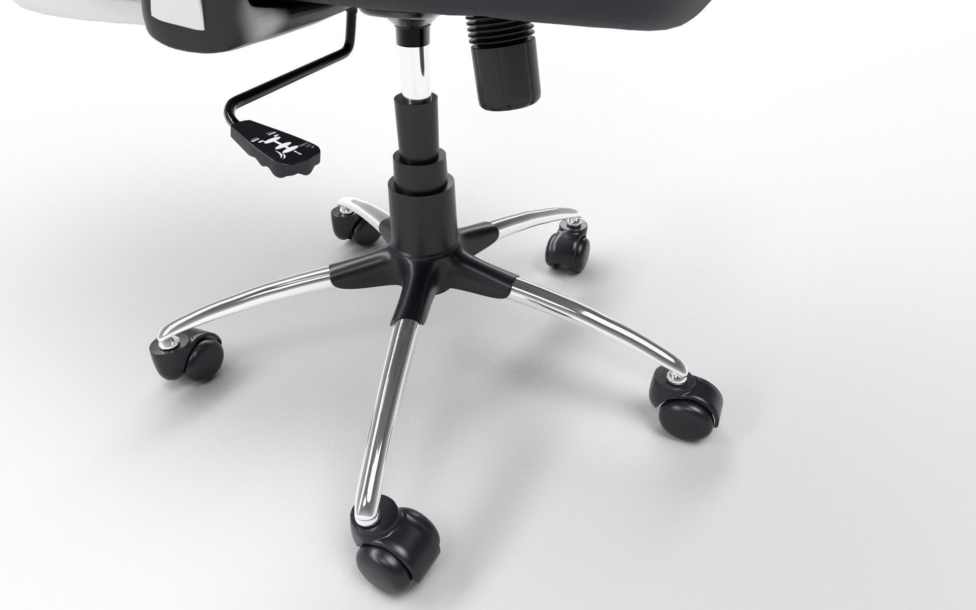 Office Chair Low-poly 3D model_8