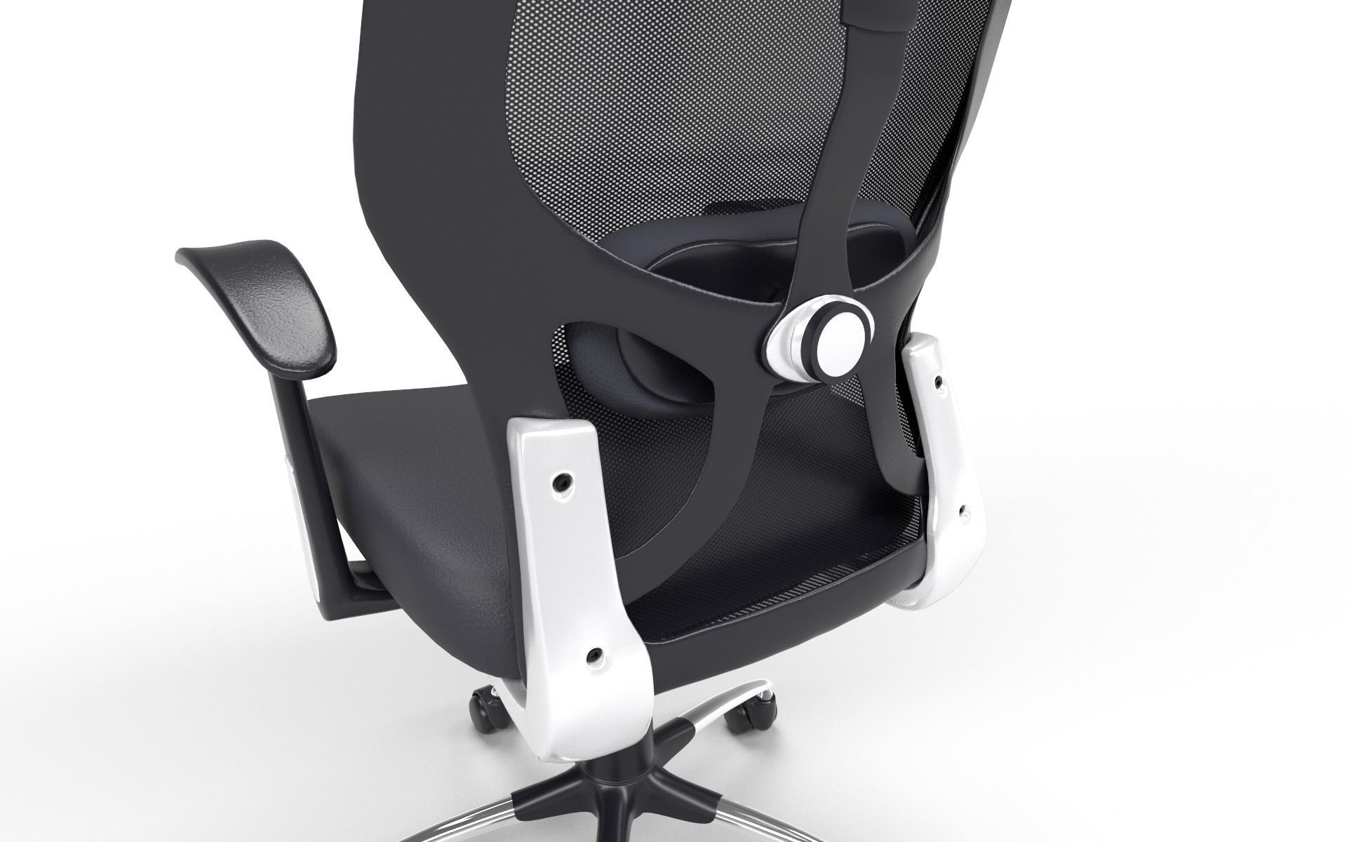 Office Chair Low-poly 3D model_9
