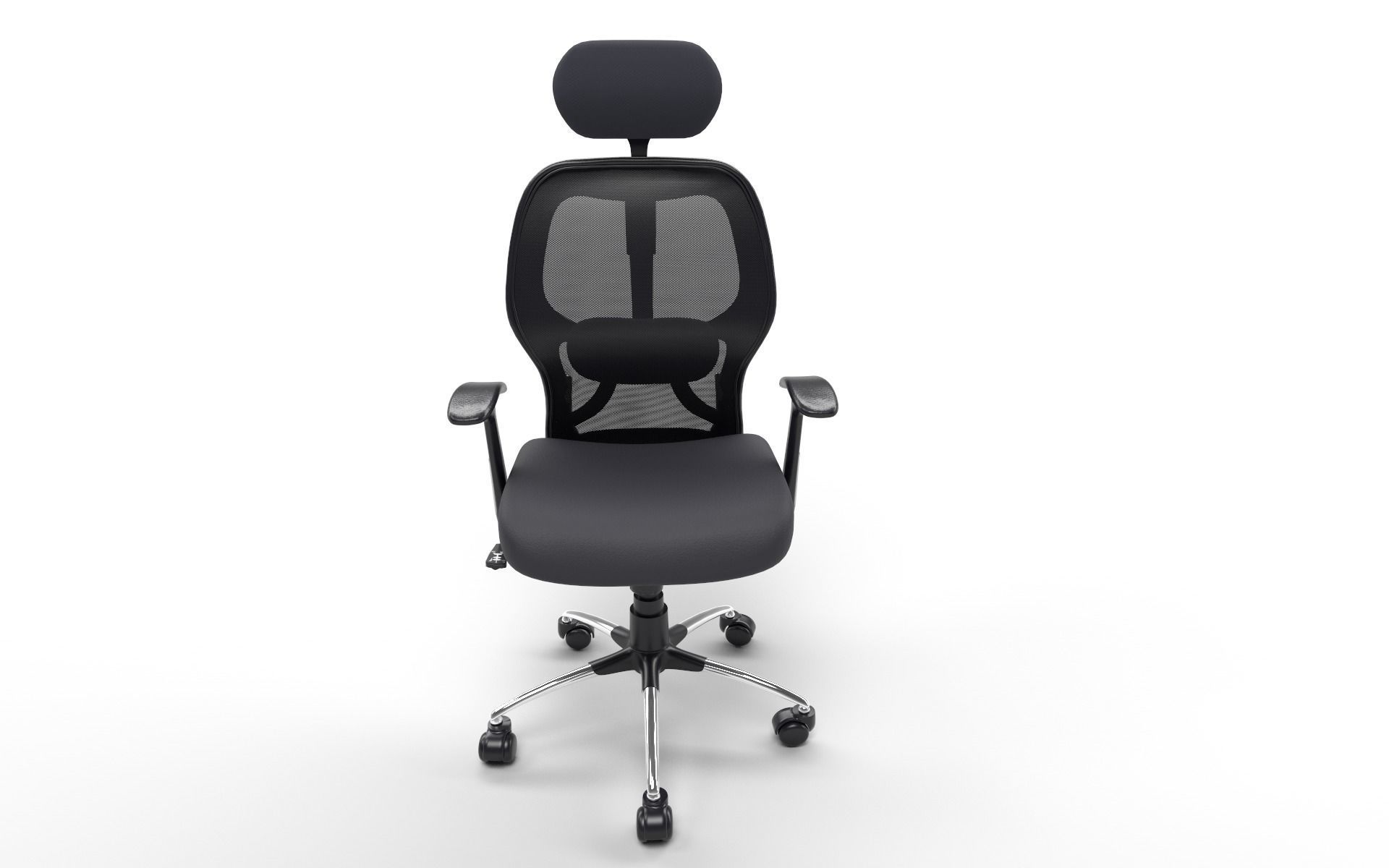 Office Chair Low-poly 3D model_2