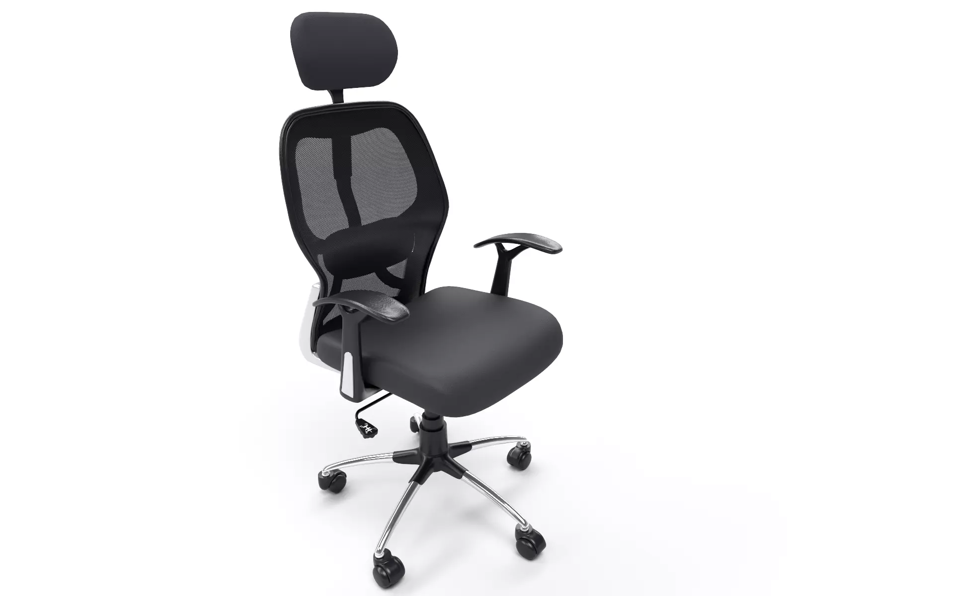 Office Chair Low-poly 3D model_0
