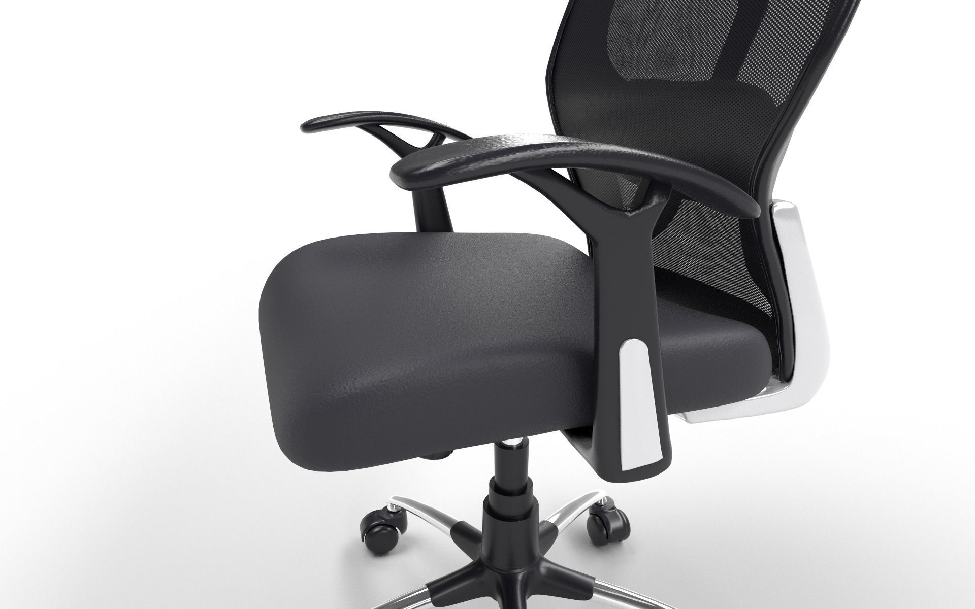Office Chair Low-poly 3D model_1