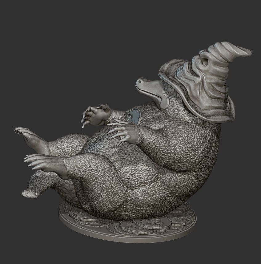 niffler harry potter  fantastic beast 3D print model_4