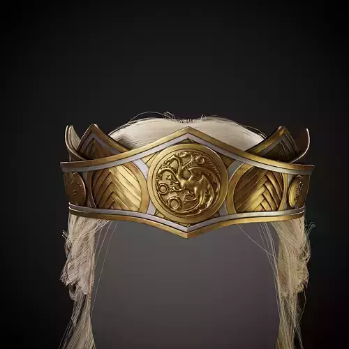 House of the Dragon Viserys Crown Low-poly 3D model