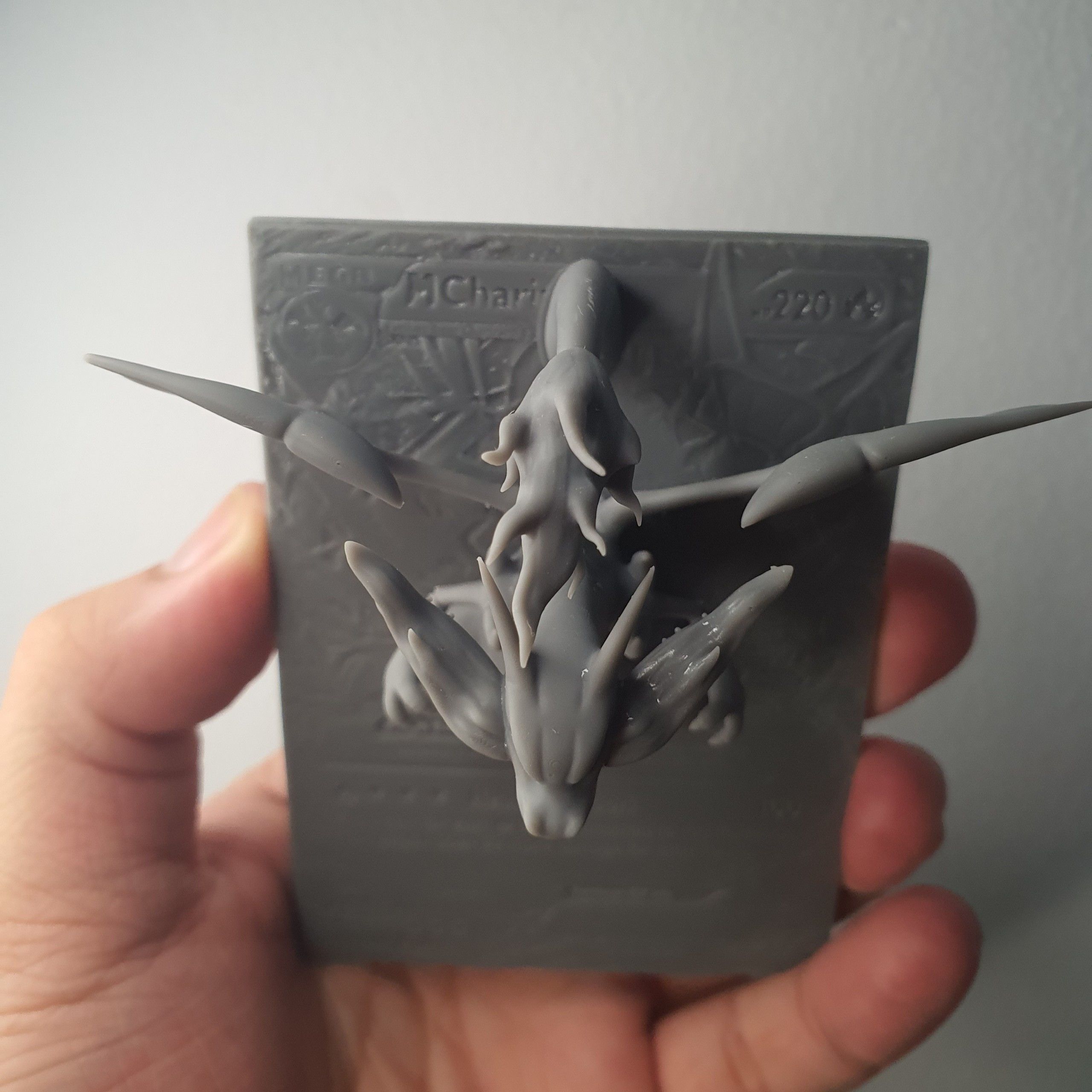 Mega Charizard X 4D Card Fan Custom 3D Printing File Pokemon 3D print model_4