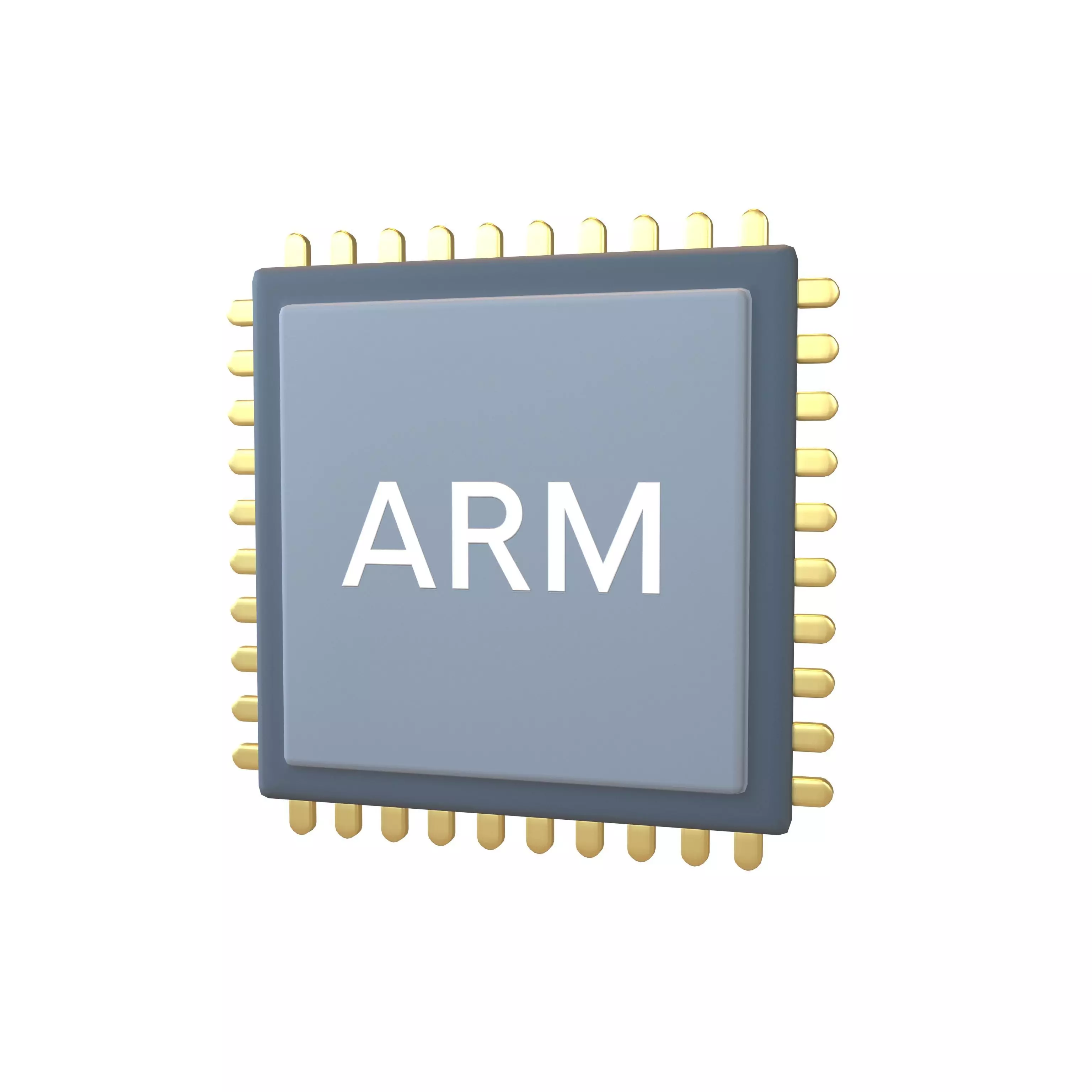 Chip Icon v1 004 Low-poly 3D model_0