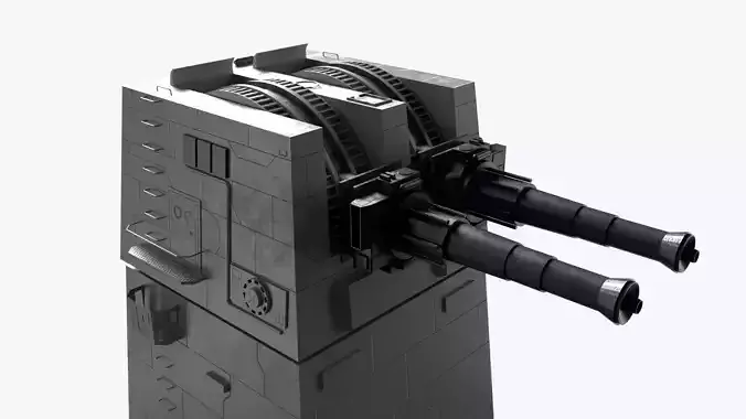 XX-9 heavy turbolaser 3D model