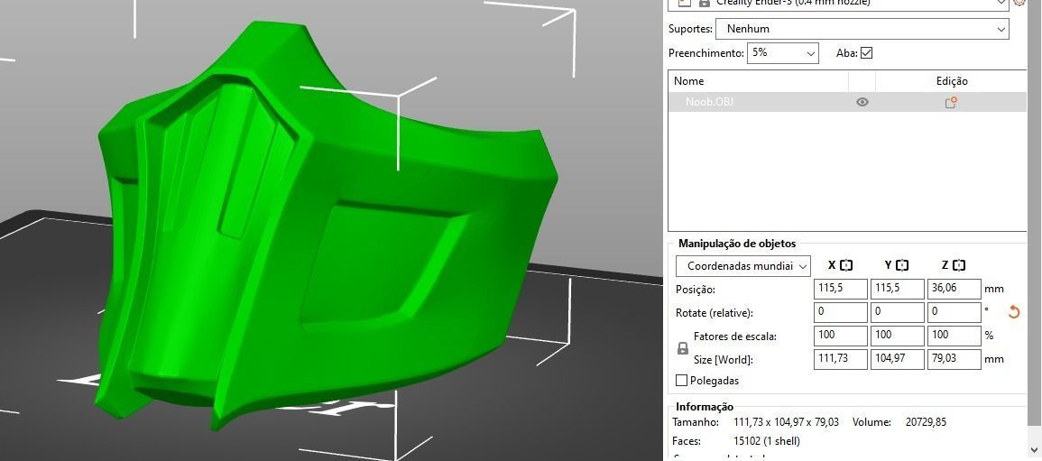 MK9 Noob Saibot Mask 3D print model_1