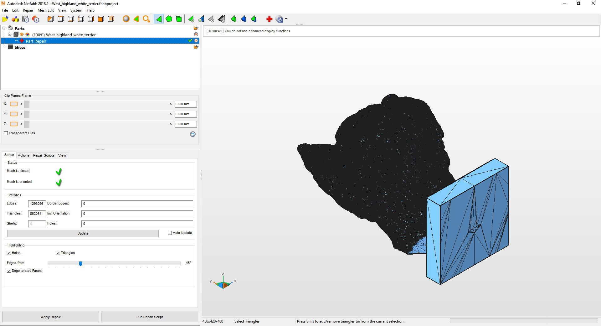 West highland white terrier bust 3D print model_8