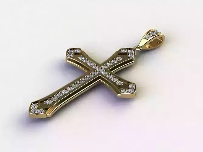 Cross Jesus Christ Pendant Cad P2