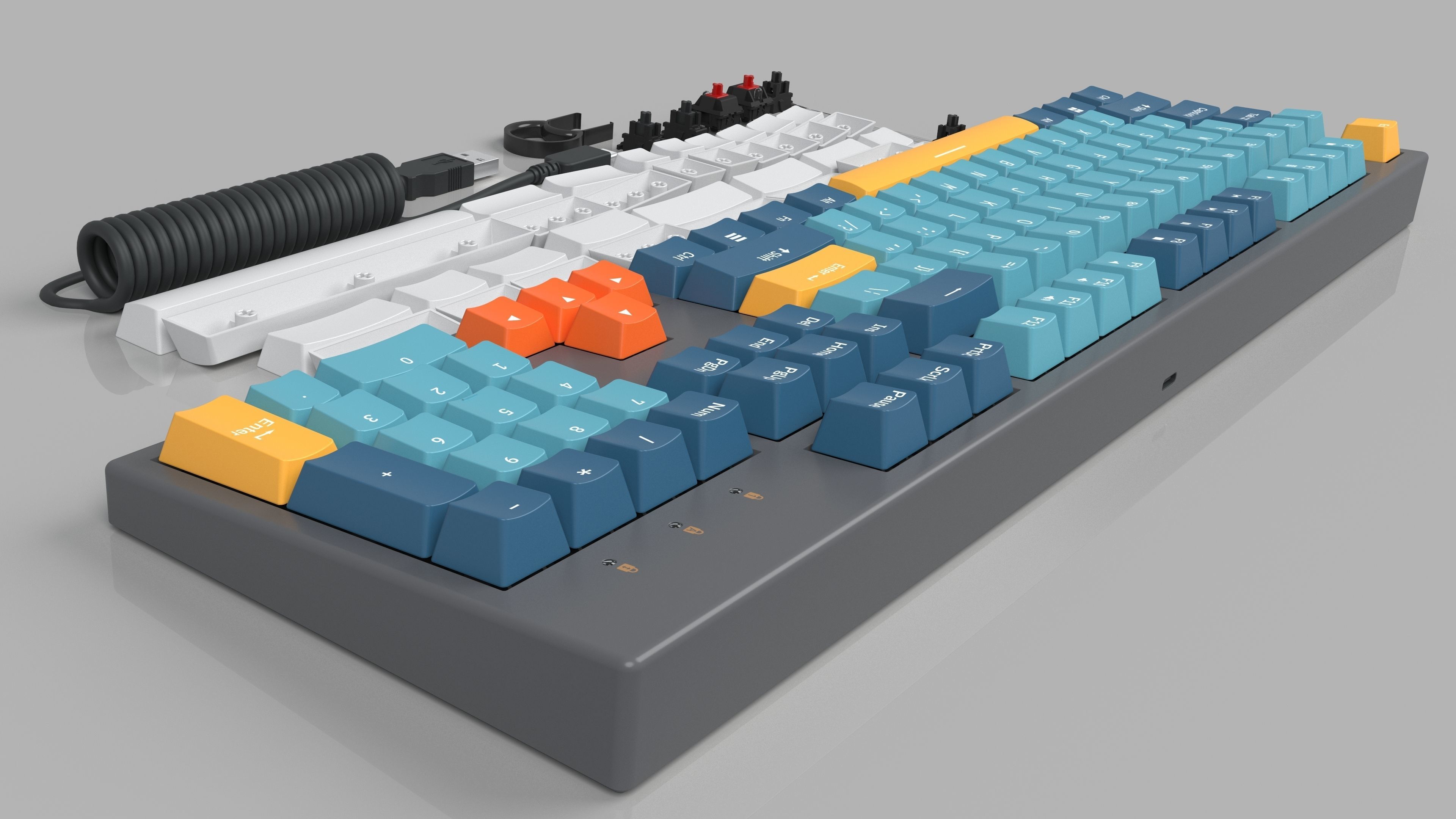 Mechanical Keyboard  3D model_5