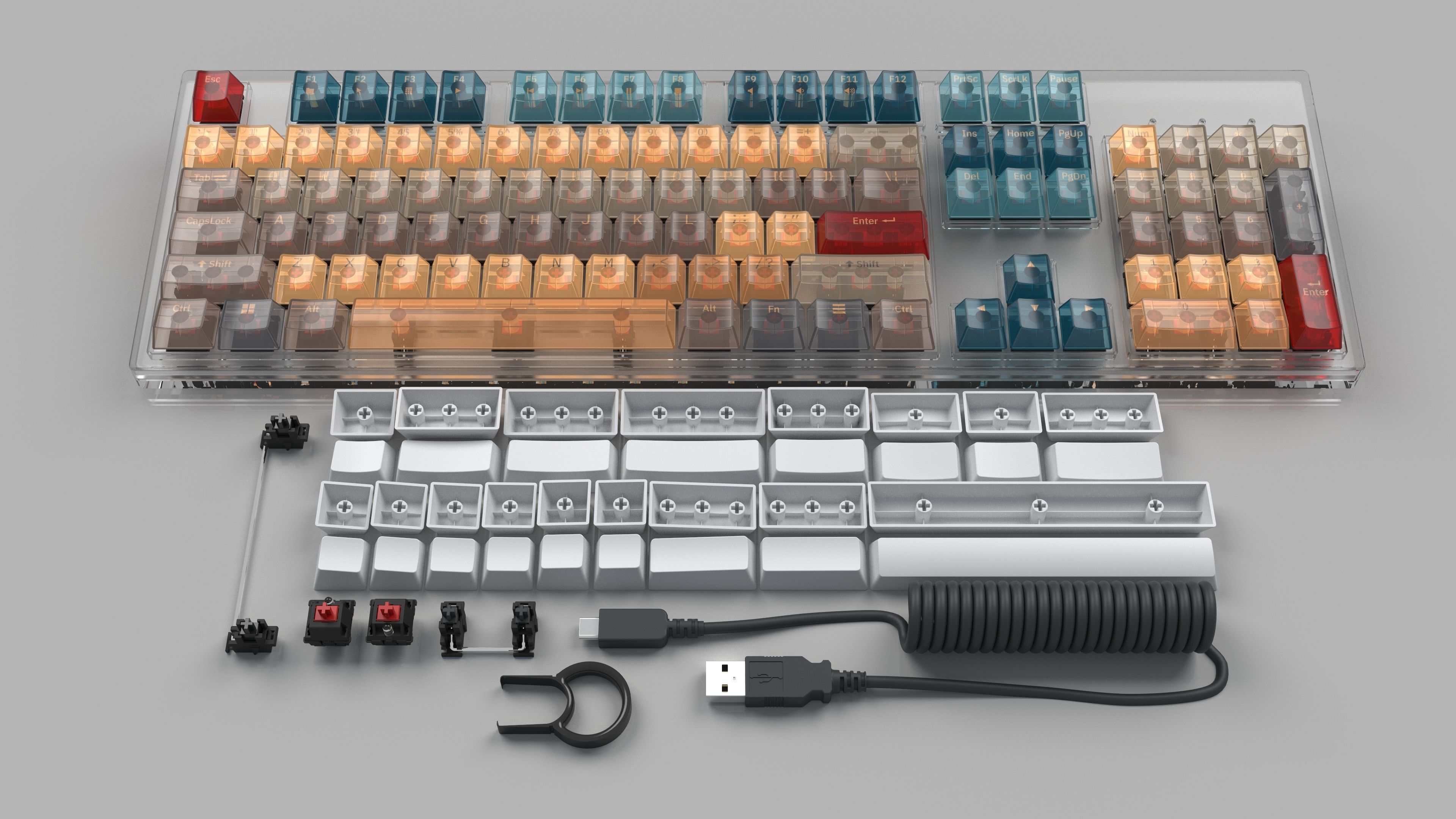 Mechanical Keyboard  3D model_9