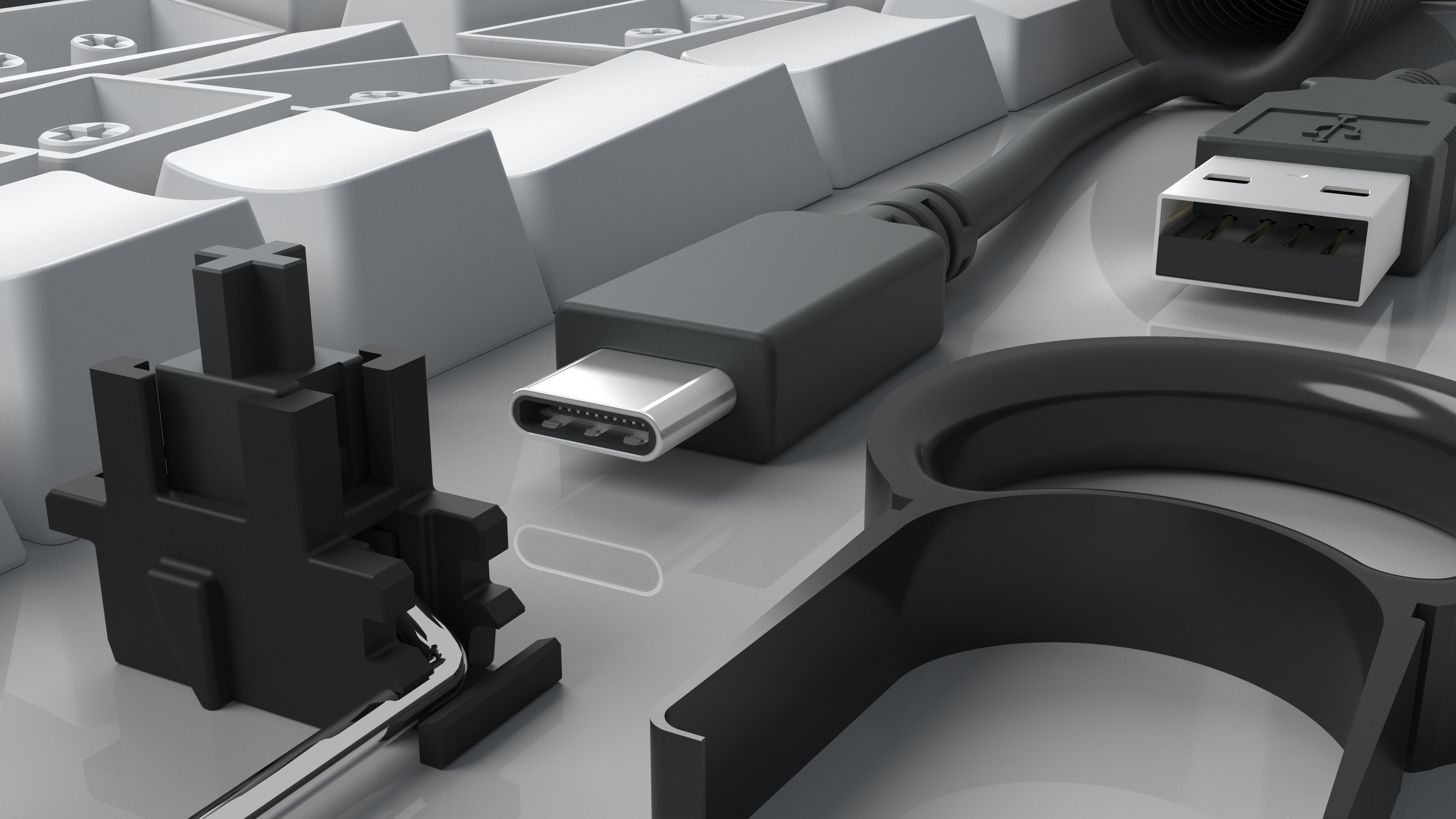 Mechanical Keyboard  3D model_7