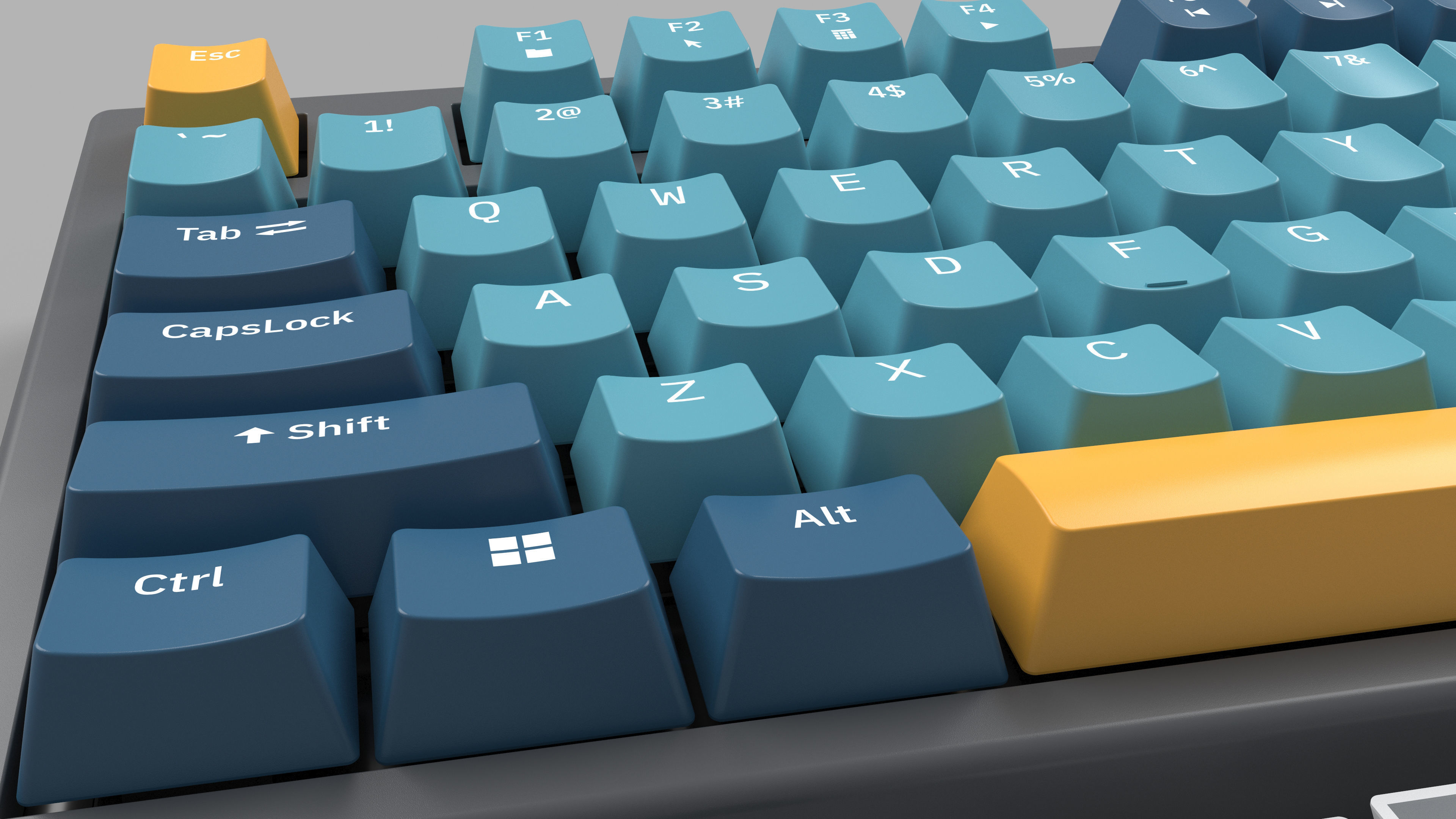 Mechanical Keyboard  3D model_3