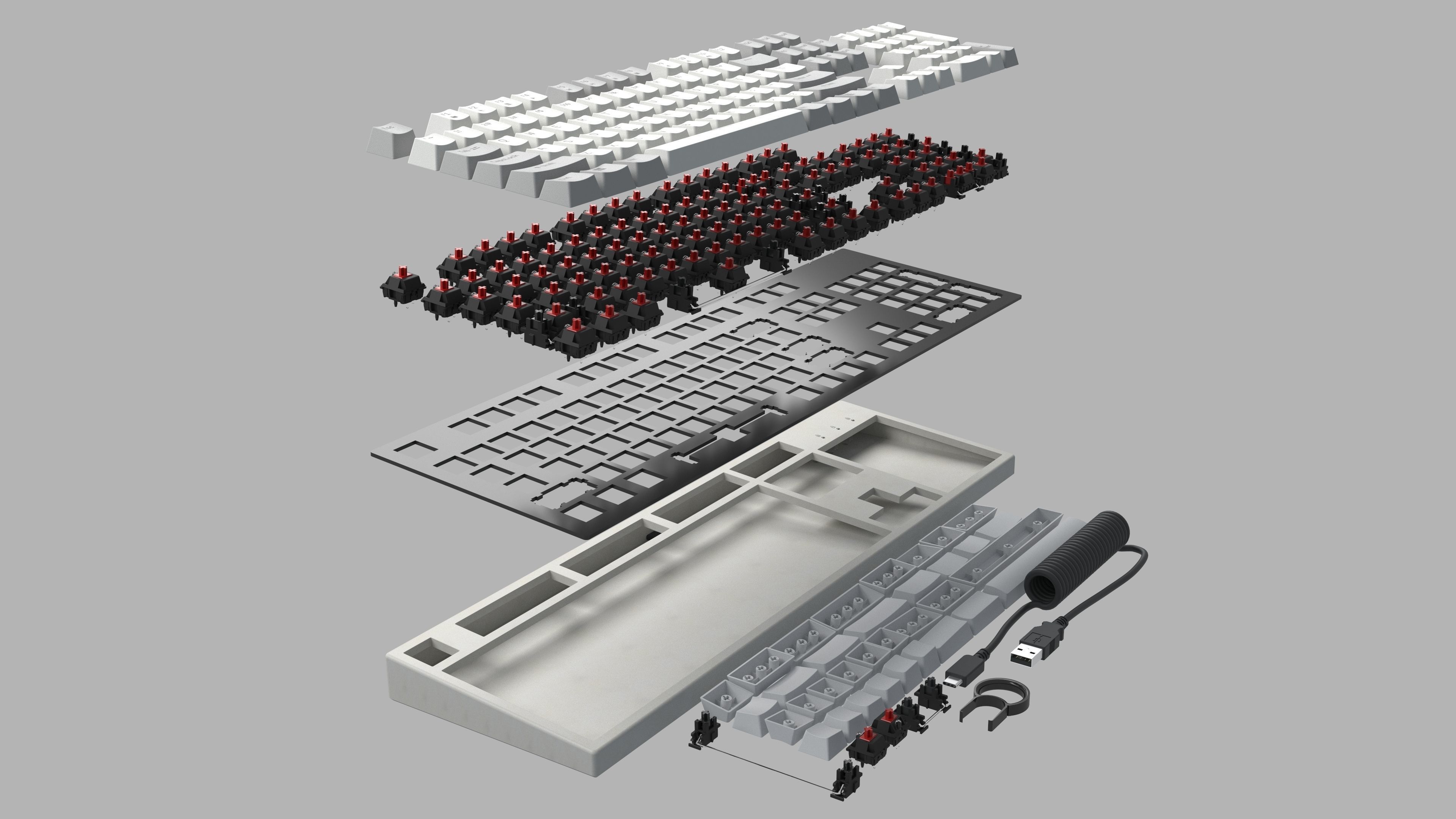 Mechanical Keyboard  3D model_12
