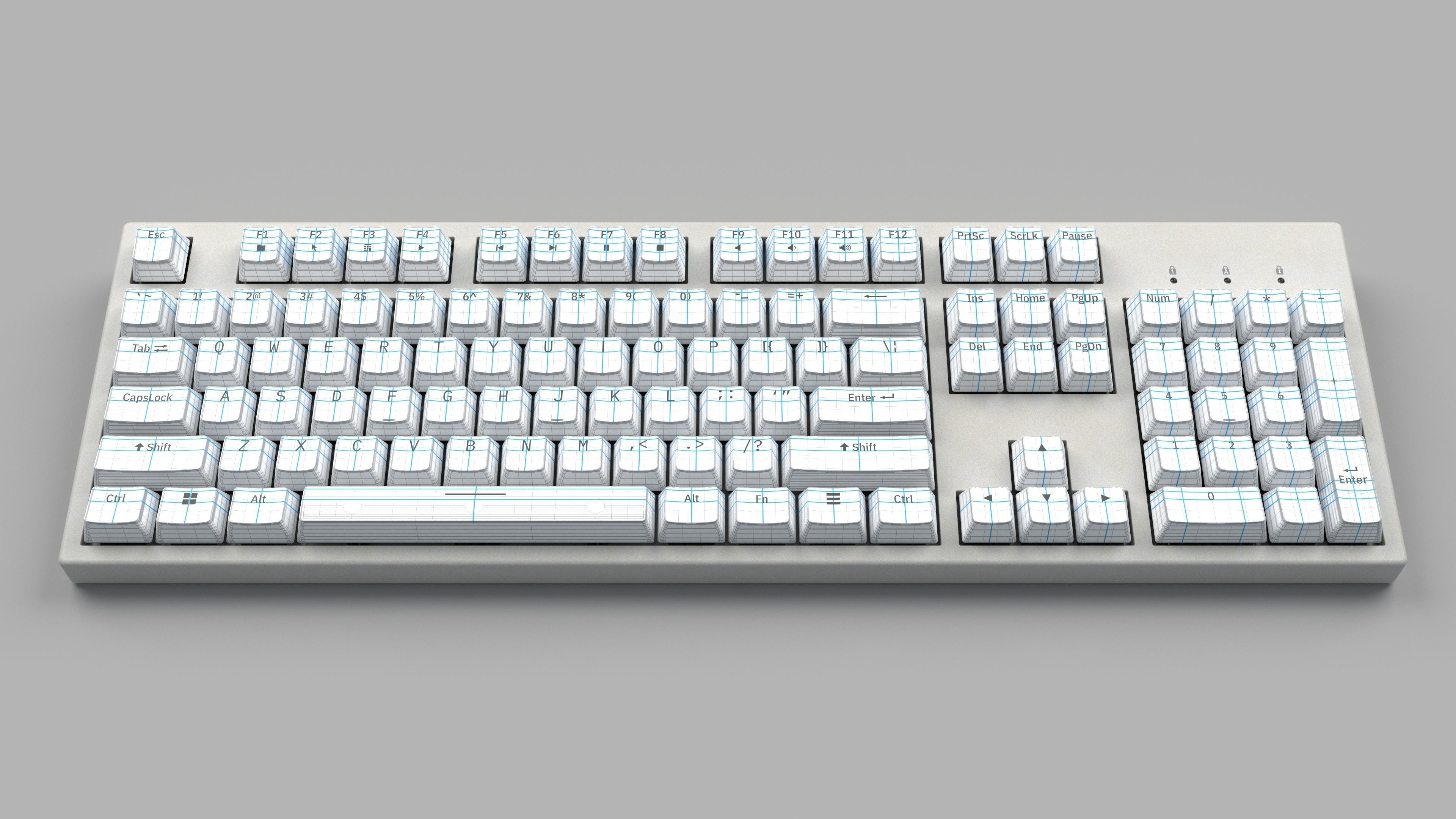 Mechanical Keyboard  3D model_14