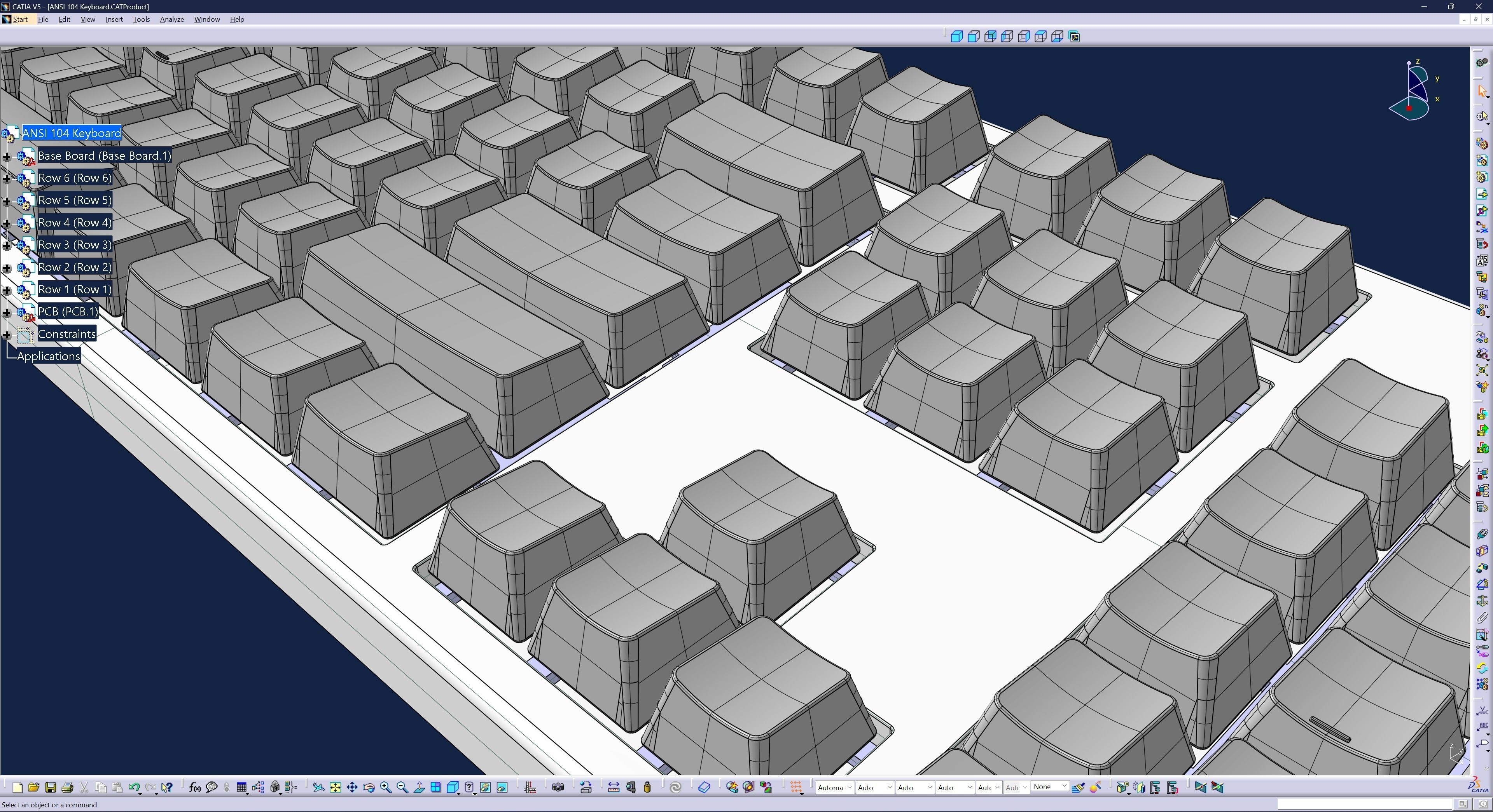 Mechanical Keyboard  3D model_20