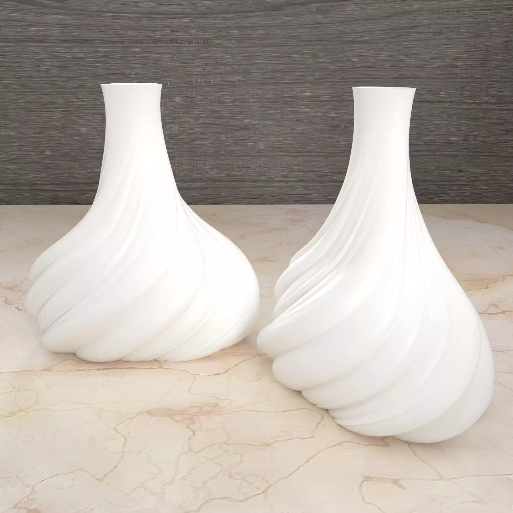 Ice Cream Vase  Silicone Mold Housing 3D print ready model 3D print model_0