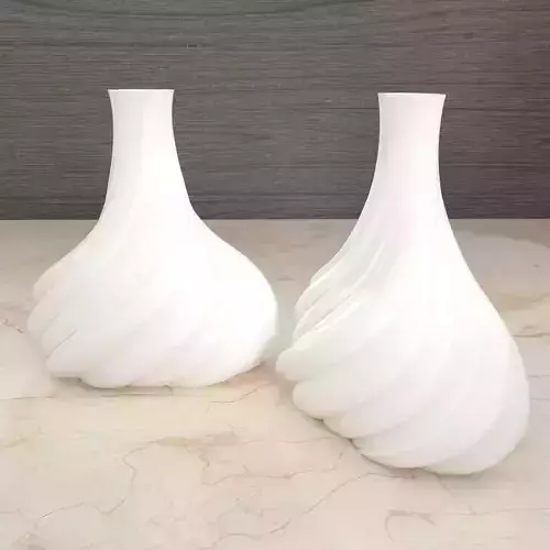 Ice Cream Vase  Silicone Mold Housing 3D print ready model 3D print model
