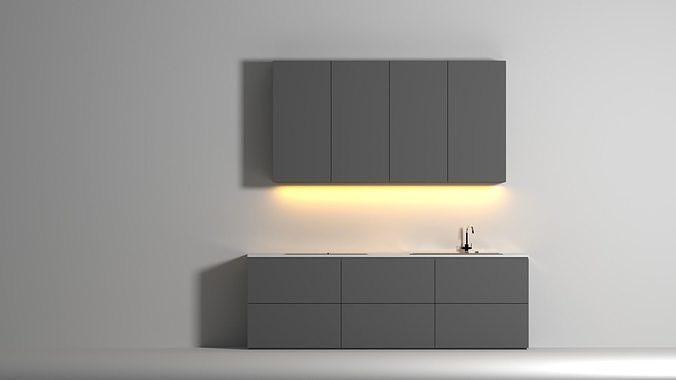 Enri Kitchen Set 001  Low-poly 3D model