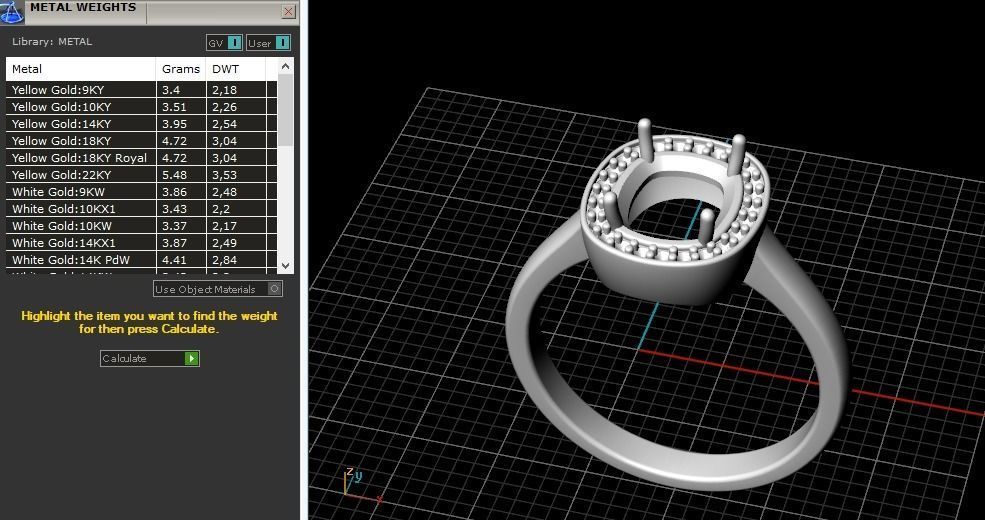 Engagement halo rings Model 3518 3D print model_9
