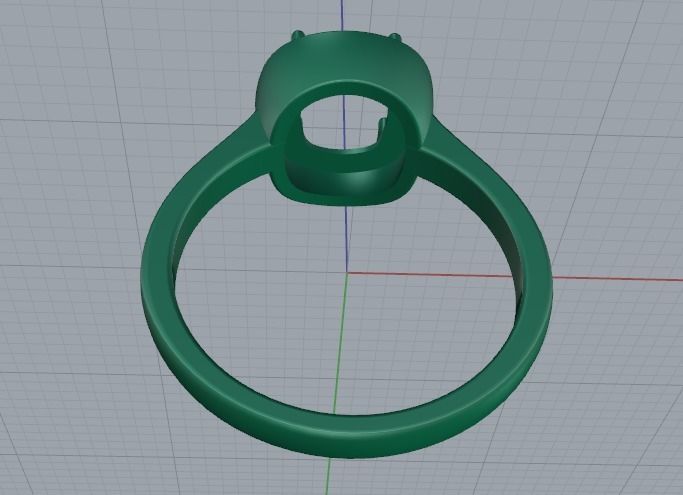 Engagement halo rings Model 3518 3D print model_5