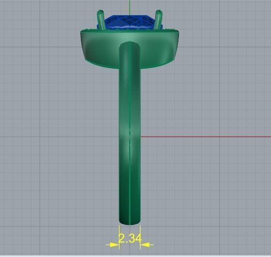 Engagement halo rings Model 3518 3D print model_8