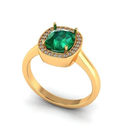 Engagement halo rings Model 3518 3D print model_1