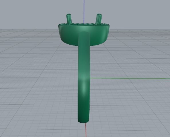 Engagement halo rings Model 3518 3D print model_4