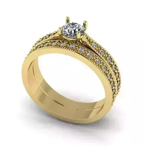 Engagement halo rings Model 3515
